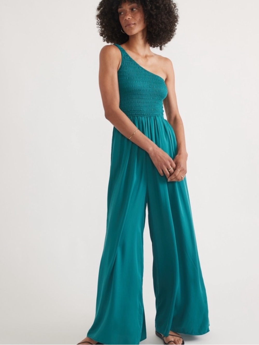 Marine Layer Archive Tessa Wide Leg Tencel Jumpsuit